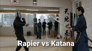 Rapier vs Katana speed 45 레이피어 vs 카타나  ropera vs katana [upl. by Bonita194]