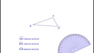 Mesurer un angle avec le rapporteur [upl. by Assi]