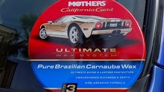 Mothers Pure Brazilian Carnauba Wax Review and Test Results with Water Test [upl. by Anirad]