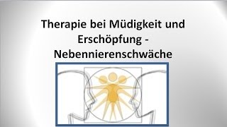 Nebennierenschwäche und Nebennierenschwäche  Therapie  von GANZMEDIZIN in Obersulm [upl. by Nylzor328]