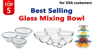 Best Glass Mixing Bowl in USA 2024 Best Selling Glass Mixing Bowl Review 2024 [upl. by Ilocin339]