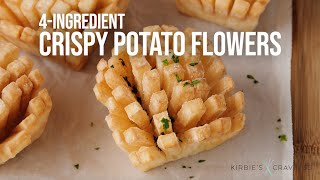 4Ingredient Crispy Potato Flowers [upl. by Hanas]