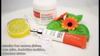 Vitamin C Remove Dark Circles Eye Serum Eye Bags Lift Firm Brightening Eye Cream Hyaluronic Acid [upl. by Ruyle]