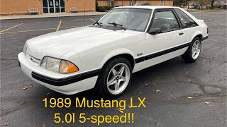 1989 Mustang LX 50l 5speed [upl. by Divod]