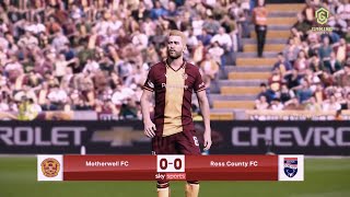 Motherwell v Ross County Highlights  Scottish Premiership 202425 [upl. by Atokad268]