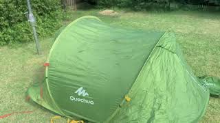 Quechua 2 second tent review [upl. by Yelssew420]