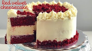 PASTEL RED VELVET RELLENO DE CHEESECAKE  ESPECIAL DE NAVIDAD  POSTRES CON IXCHEL [upl. by Hanid]