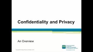 CONFIDENTIALITY AND PRIVACY AN OVERVIEW [upl. by Kramal]