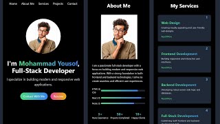 How to Build a Personal Portfolio Website with React Vite and Tailwind CSS [upl. by Isador16]