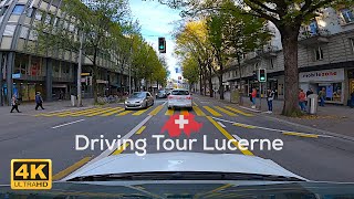 Driving Tour Lucerne Switzerland 4K [upl. by Babara662]