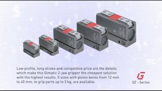 SZ  2jaw parallel selfcentering pneumatic gripper [upl. by Ettennad]