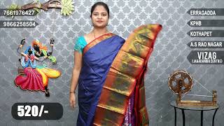 Latest Narayanpet and casual saree Collection  Episode51769  Vigneshwara Silksnarayanpetsarees [upl. by Kirtap]