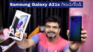 Samsung Galaxy A21s Top Features amp Giveaway ll in Telugu ll [upl. by Imat]