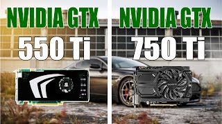 GTX 550ti vs GTX 750ti GTA V Benchmark Comparison [upl. by Ainuj397]