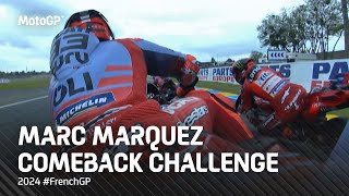 13th ⏩ 2nd from Marc Marquez onboard 🎥  2024 FrenchGP [upl. by Bevus]