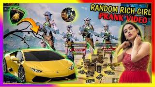 Random Rich Girl Prank Video in BGMI ArrowGamer bgmi gameplayarrowgaming bandookbaaz tdm [upl. by Anisirhc]