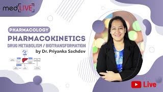 Pharmacokinetics  DRUG METABOLISM  BIOTRANSFORMATION with Dr Priyanka Sachdev [upl. by Enidlarej623]