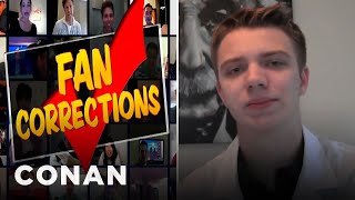 Fan Correction There Arent Two Oxygen Molecules In Water  CONAN on TBS [upl. by Tfat]