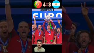 Portugal 🆚 Aargentina Imaginary penalty shootout shorts football youtube ronaldo messi [upl. by Nettie]