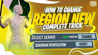 Region Change Trick  How To Change Region  Guardian Verification￼ Option  PUBGM [upl. by Suoicerp]