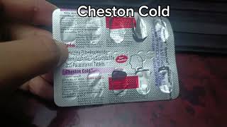 Cheston Cold Tablet UsesQuick Relief In Cough And ColdCitrizine dihydrochlorideParacetamol Tab [upl. by Redliw]