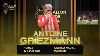 BALLON DOR 2024  ANTOINE GRIEZMANN  THE ALL TIME TOPSCORER OF ATLETICO MADRID [upl. by Ahsiekel]