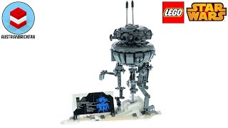 Lego Star Wars 75306 Imperial Probe Droid  Lego Speed Build Review [upl. by Hnacogn]