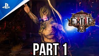 Path of Exile 2 Gameplay Walkthrough Part 1 4K 60FPS No Commentary [upl. by Yllil316]