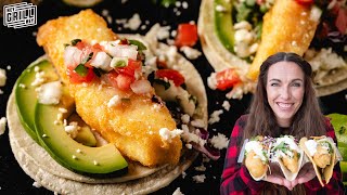 Fresh Easy Homemade Crispy Fish Tacos [upl. by Namso]