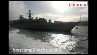 HMS Campbeltown in Campbeltown Loch [upl. by Reginauld]