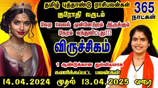 நீங்கள் யாரிடமும் கசப்பாக பேசுவது சரியாக இருக்காது விருச்சிகம் Viruchigam Rasi  Krodhi 2024 [upl. by Gusella]