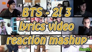 BTS 둘셋 23 lyrics video｜reaction mashup request [upl. by Lodi740]