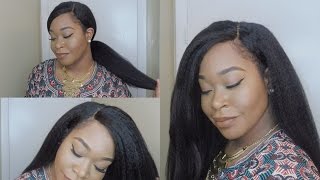 MOST NATURAL WIG EVER  Italian Yaki Brazilian Virgin Human Hair Full Lace Wigsst025  DIVASWIGS [upl. by Nylecyoj]