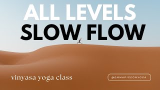 All Levels Slow Flow  45 Minute Yoga Class  Stretch amp Strengthen [upl. by Trueblood]