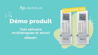 Medisur  Démonstration du test salivaire multidrogues et alcool Alltest [upl. by Toiboid]