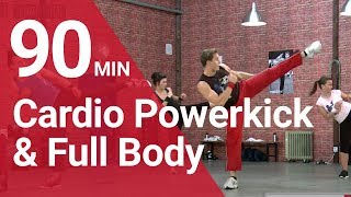 90 MIN  Cardio Powerkick amp Full Body Power Workout for extrem results by Dr Daniel Gärtner © [upl. by Margarette753]