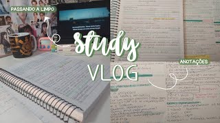 📝² STUDY VLOG  muitas aulas e anotações  passando a limpo 1 [upl. by Koenraad]