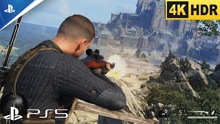 Sniper Elite 5 Action Game PS5 WWII Detail playing Ultra HD HDR 4K Part 2 [upl. by Zorina]