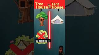 Treehouse vs tanthouse 🖤🖤 please like and subscribe 🖤sonukr06 trending shorts video vaira 🖤🙏 [upl. by Atnauqahs]