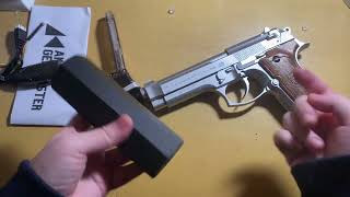 UNBOX Beretta M92F Gel Blaster Pistol Electric Blowback UNBOXREVIEW 2024 [upl. by Armbruster]