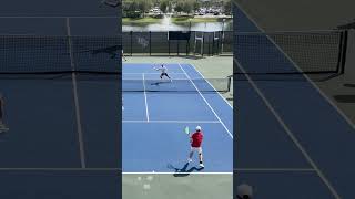 Great net play by Loris Pourroy FSU fsu isu tennis ncaa doubles [upl. by Macilroy677]