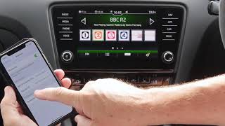 How to pair a mobile to the Amundsen Bluetooth System in a 2017 Skoda Octavia [upl. by Geminius431]