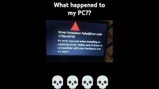 WHATS HAPPENED TO MY PC win10 virus windows10 win11 error windows10error [upl. by Aziza]