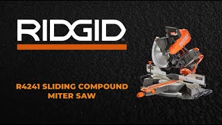 RIDGID R4241 15 Amp Corded 10 Inch Dual Bevel Sliding Miter Saw [upl. by Hale]