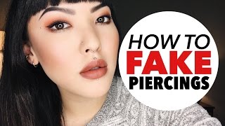 How To Fake Piercings  soothingsista [upl. by Sido]