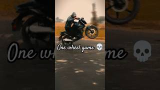 ONE WHEEL GAME 🚀  BIKE STUNTS  WHEELEI 🖤 motovlog [upl. by Mellins]