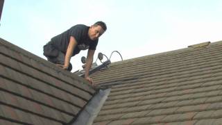 Lead Valley Repair on A Slate Roof  Dalton Roofing [upl. by Earehs]