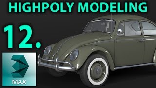 High Poly Car Modeling  Part 12  Body  3D Tutorial  vw beetle  Hun [upl. by Haliled324]