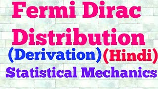 fermi dirac distribution law hindi [upl. by Lisa243]