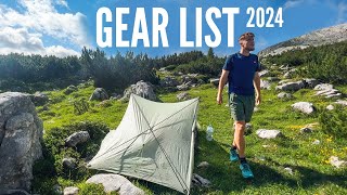 My Backpacking Gear List for 2024 [upl. by Kattie990]